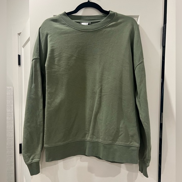 Zara Green Crewneck Sweatshirt - Picture 1 of 4